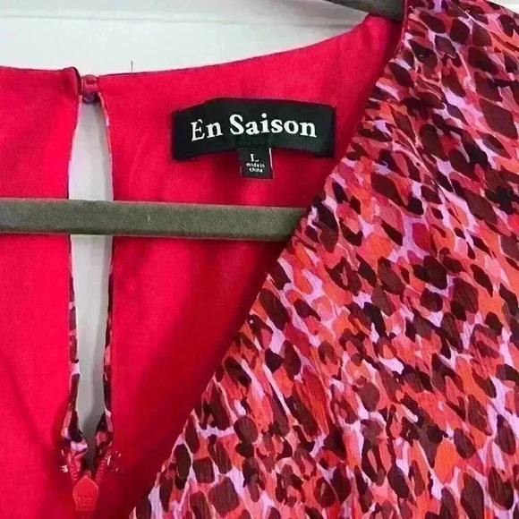 en Saison Razzalind Mini Dress Women's Clothing - Raspberry -Size - LARGE - Picture 3 of 5